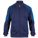 Galaxy Sweat Cardigan 8830-233 von ENGEL / Farbe: Tintenblau/Petrol / mit Kragen / 65% Polyester/35% Baumwolle geklebt mit 100% Polyester Microfleece, 300 g/m2