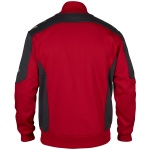 Galaxy Sweat Cardigan 8830-233 von ENGEL / Farbe: Tomatenrot/Anthrazit Grau / mit Kragen / 65% Polyester/35% Baumwolle geklebt mit 100% Polyester Microfleece, 300 g/m2