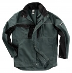 ARBEITSJACKE | Bundjacke INFLAME von BEB / Farbe: Flaschengrn/Schwarz / 65% Polyester, 35% Baumwolle, 245 g/m