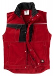 ARBEITSWESTE | Weste INFLAME von BEB / Farbe: Fire engine red/Schwarz / 65% Polyester, 35% Baumwolle, 245 g/m