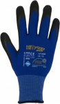 Feinstrickhandschuh HIT099B von ASATEX / Farbe: blau/schwarz / mit Mikroschaum-Beschichtung / 12 Paar