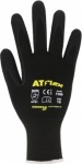 Nitril-Handschuh F099 von ASATEX / Farbe:schwarz / Nitril (gesandet) / 12 Paar
