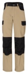 ARBEITSHOSE | Bundhose Premium 592 von BEB / Farbe: Sand/Schwarz / 60% Baumwolle, 40% Polyester, 300 g/m, CANVAS