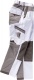 Malerhose Bundhose von BEB / 245g/m / 67 % Polyester / 33 % Baumwolle / Knieverstrkung / doppelter Latz / viele Taschen / Zollstocktasche / Farbe: wei