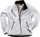 Softshell-Jacke fr HERREN von BEB / 100% Polyester / atmungsaktiv / wasserabweisend / sehr leicht / strapazierfhig / viele Taschen / Farbe: wei